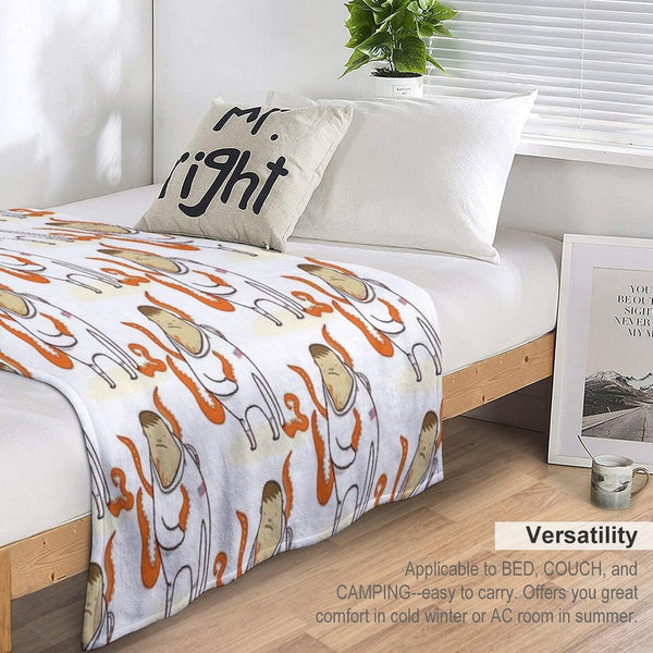 Astronaut - Alien Takeover Throw Blanket