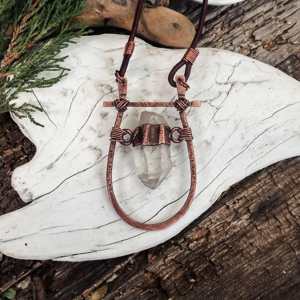 Copper Quartz Statement Necklace For Clarity Calm | By Blackbird & Sage