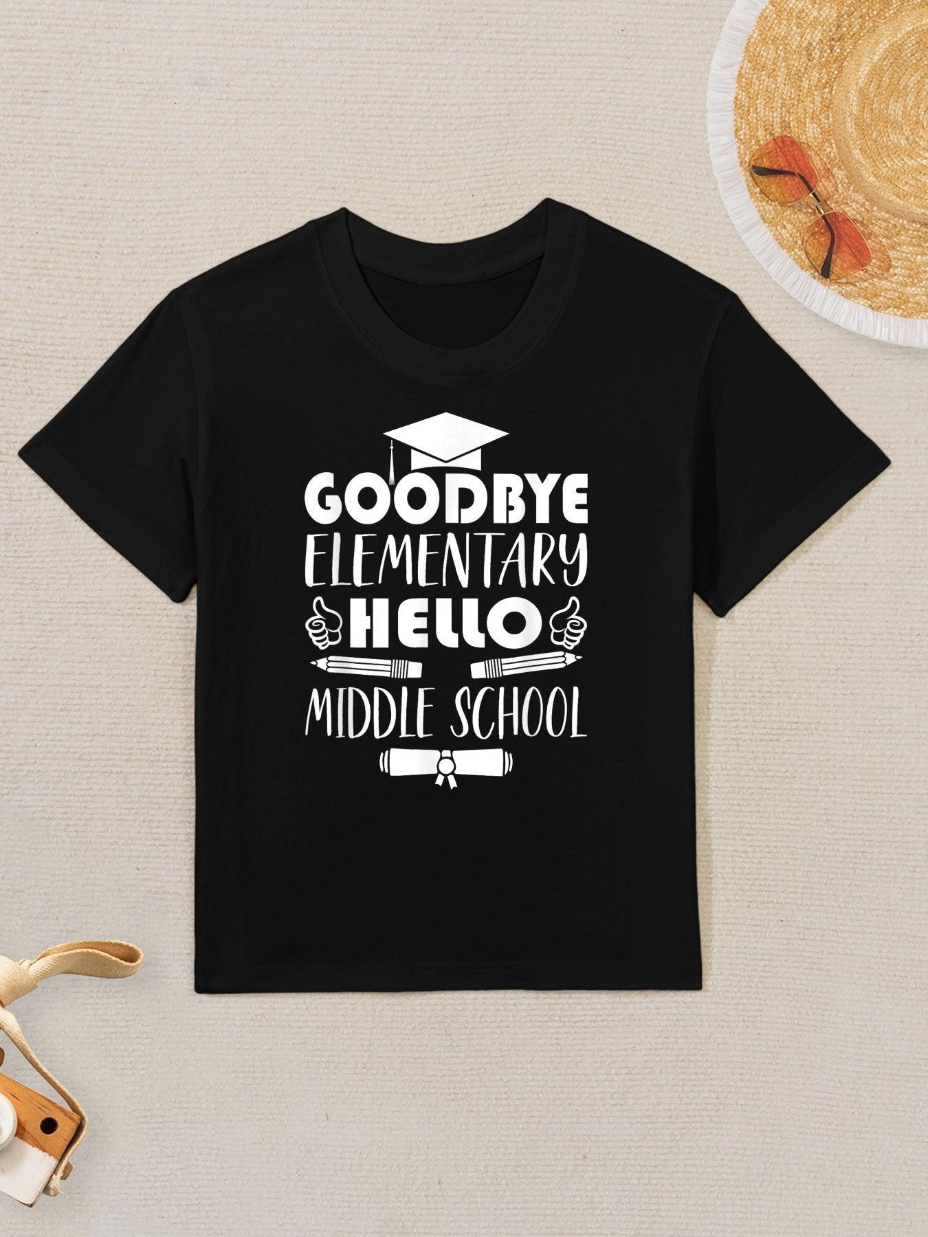 Elementary School To Middle School Graduation Gifts For Boys Kids T-Shirt