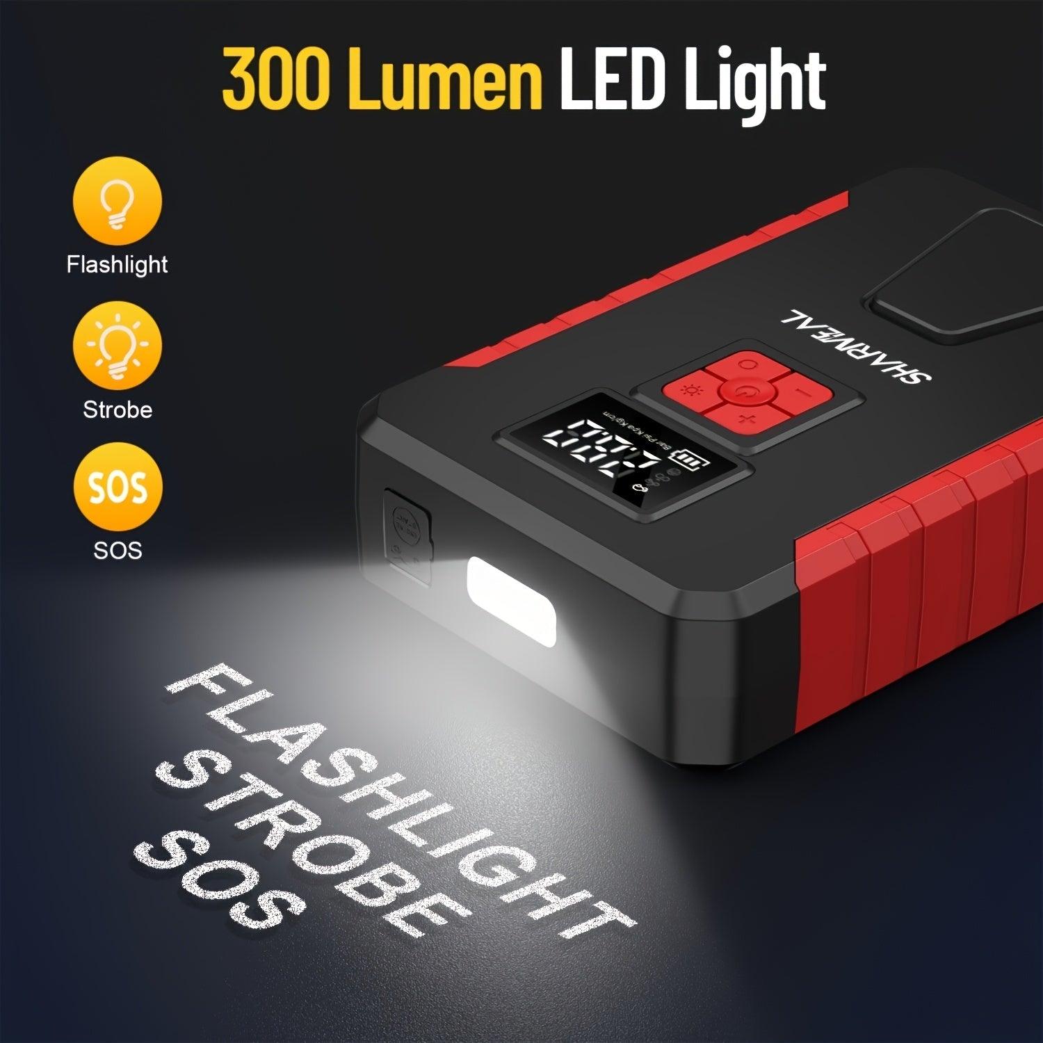 Portable Car Jump Starter with Air Compressor