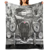 1961 Blue Jaguar XK 150 FHC X101 Gift-ready Throw Blanket