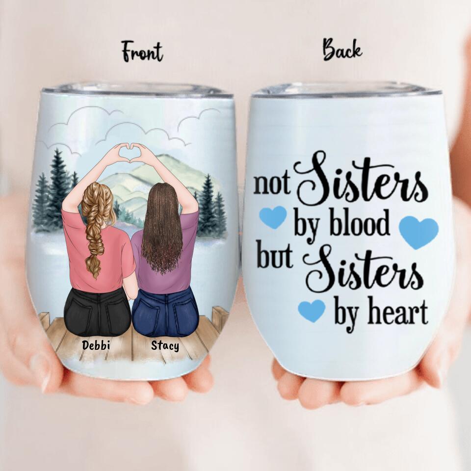 Personalized Friend Wine Tumbler - 2 Besties - Gift For Friends
