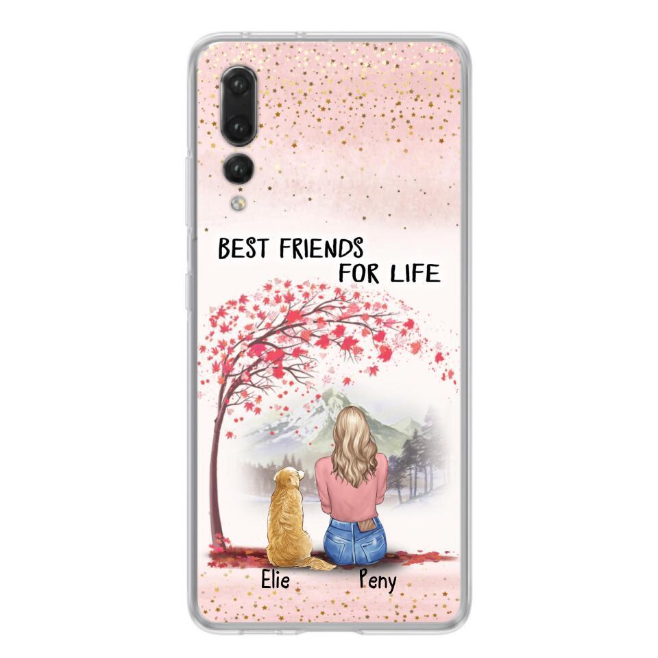 Personalized Pet Mom Phone Case - Mom With Up to 5 Pets - Best Friends For Life - Phone Case For Xiaomi, Oppo And Huawei