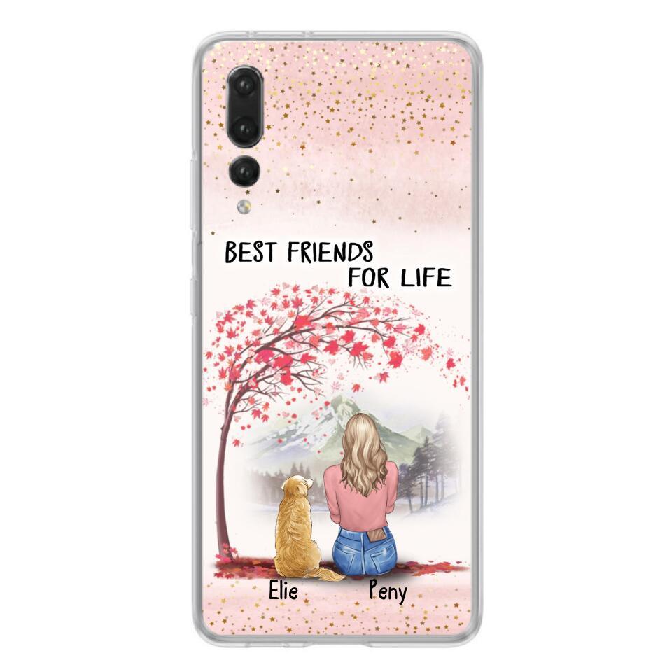 Personalized Pet Mom Phone Case - Mom With Up to 5 Pets - Best Friends For Life - Phone Case For Xiaomi, Oppo And Huawei
