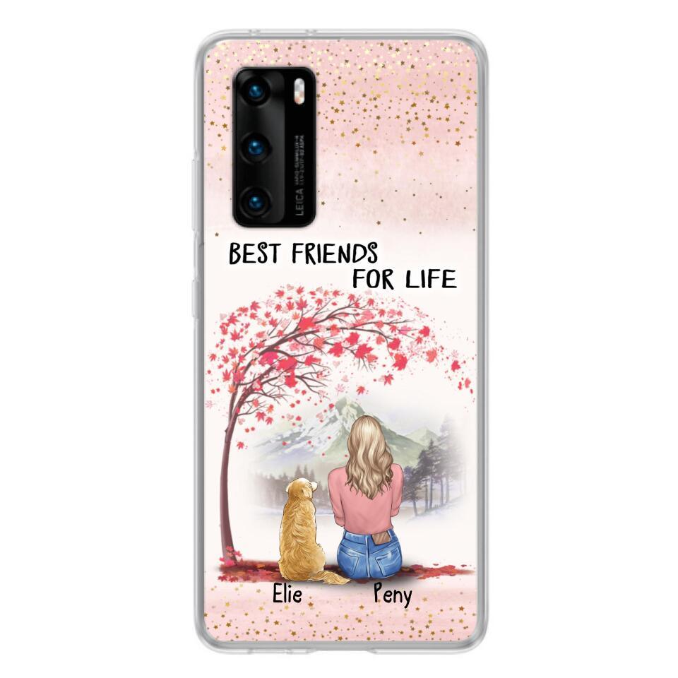 Personalized Pet Mom Phone Case - Mom With Up to 5 Pets - Best Friends For Life - Phone Case For Xiaomi, Oppo And Huawei