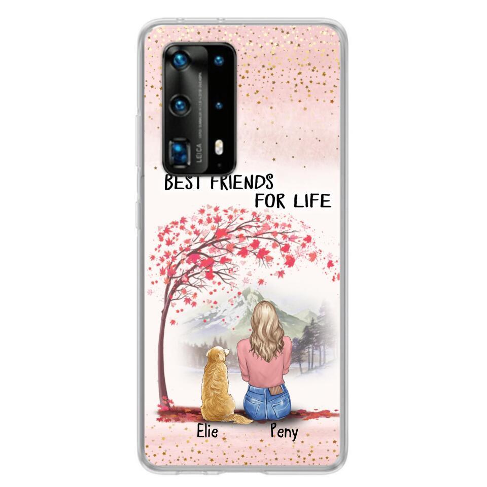 Personalized Pet Mom Phone Case - Mom With Up to 5 Pets - Best Friends For Life - Phone Case For Xiaomi, Oppo And Huawei