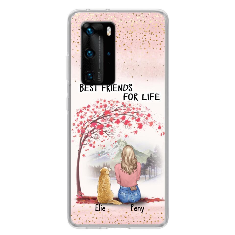 Personalized Pet Mom Phone Case - Mom With Up to 5 Pets - Best Friends For Life - Phone Case For Xiaomi, Oppo And Huawei