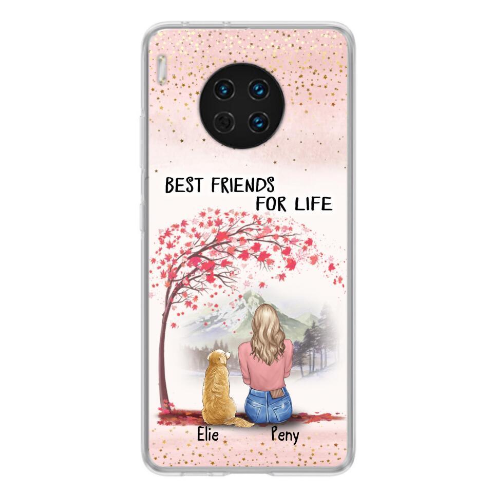 Personalized Pet Mom Phone Case - Mom With Up to 5 Pets - Best Friends For Life - Phone Case For Xiaomi, Oppo And Huawei