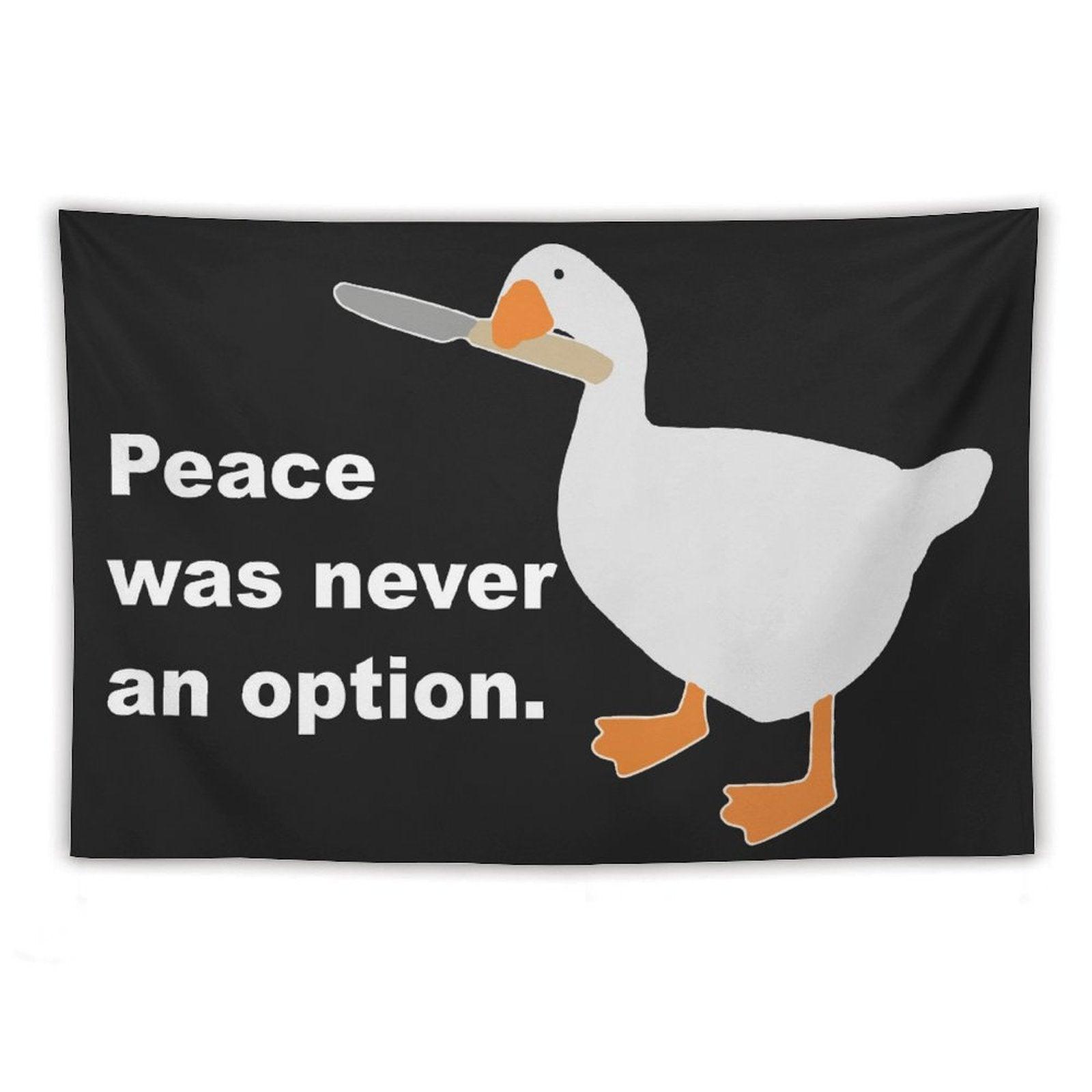 Peace Was Never An Option Tapestry