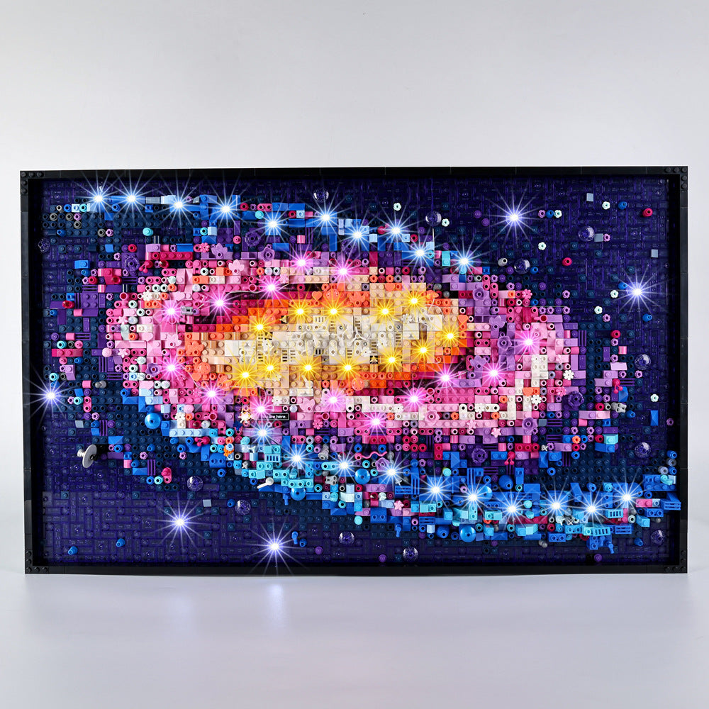 Suitable for LEGO Art series 31212 Galaxy LED building block toys remote control lighting fixtures and light groups