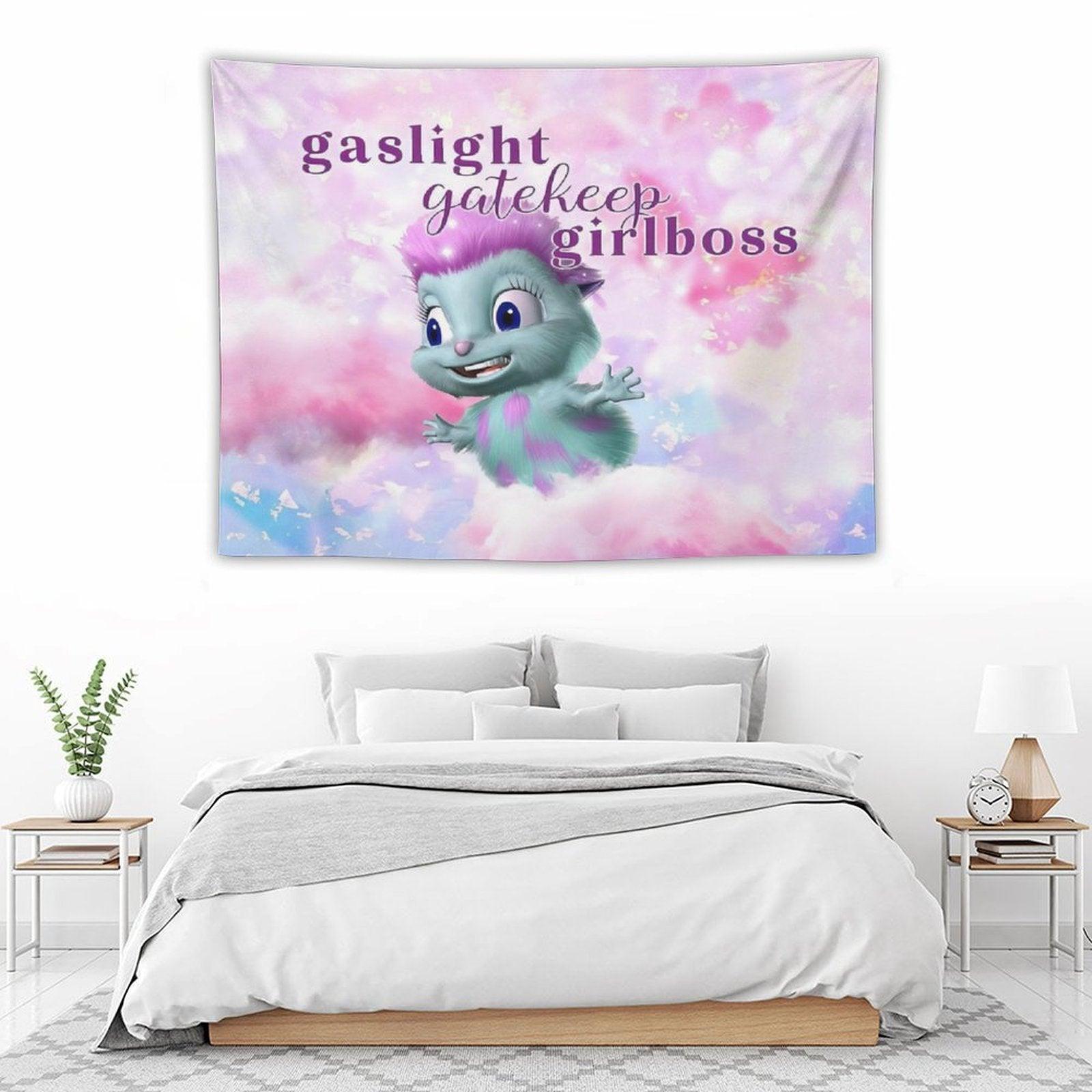 Bibble Beliefs - Gaslight Gatekeep Girlboss Tapestry