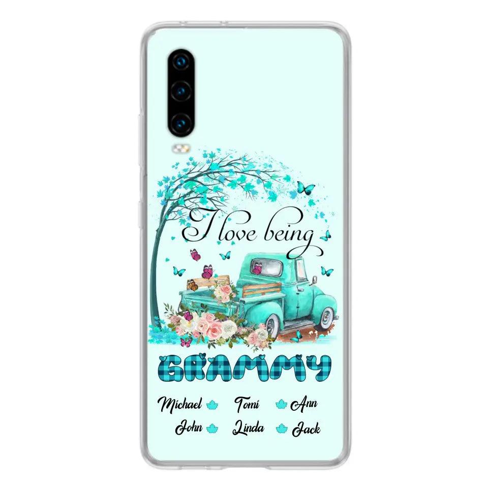 Personalized Grandma Phone Case - I Love Being Grandma - R5OIKQ -TQ - Case For iPhone And Samsung