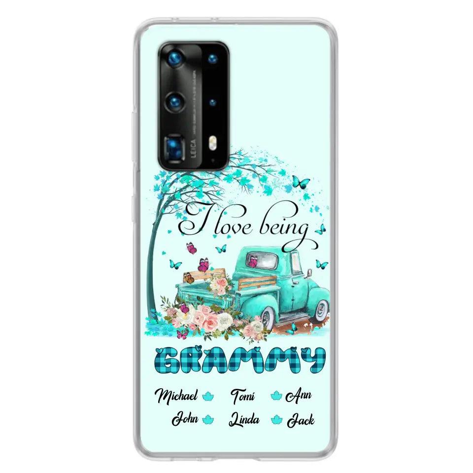 Personalized Grandma Phone Case - I Love Being Grandma - R5OIKQ -TQ - Case For iPhone And Samsung