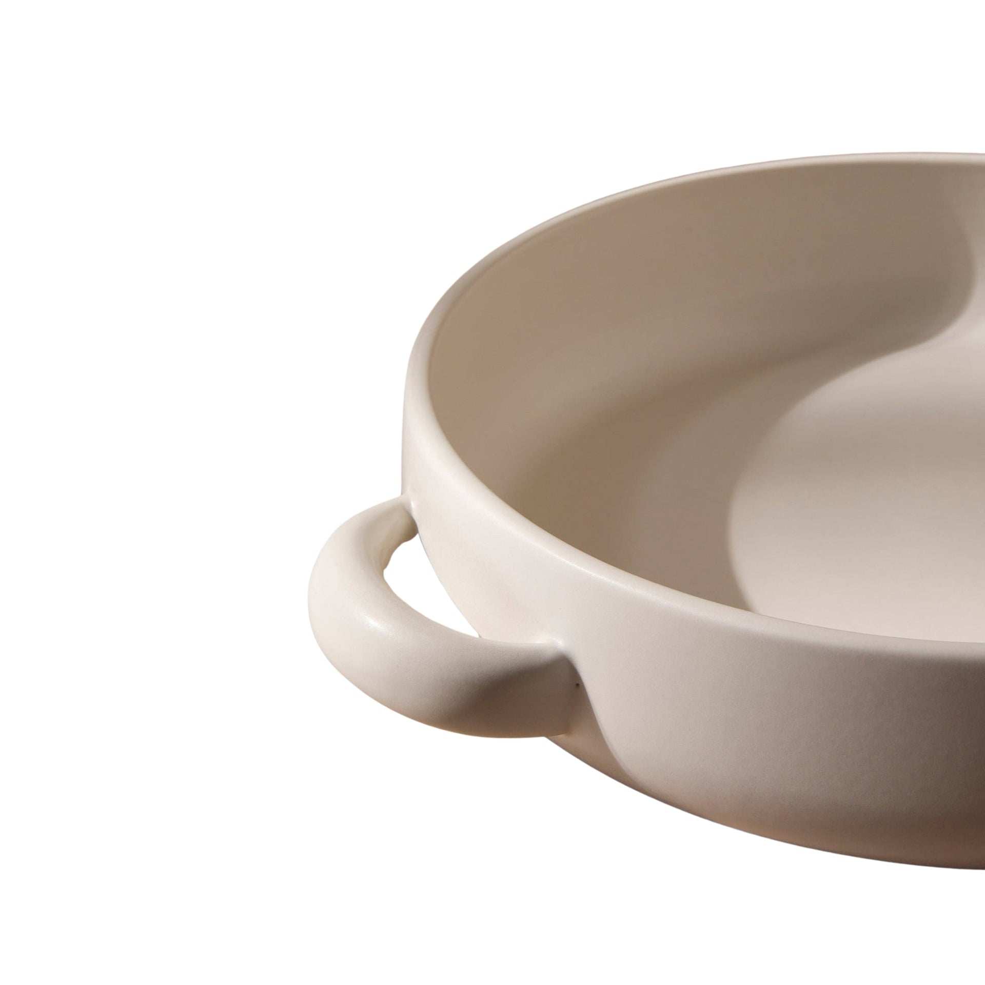 Stoneware Serving Plate With Handles 13.4