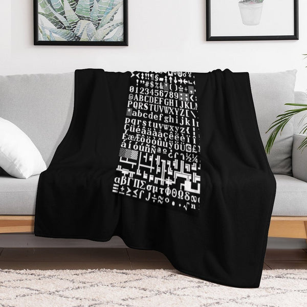 Dwarf Fortress Tile Set FnordSet Graphic Wrinkle-free Throw Blanket