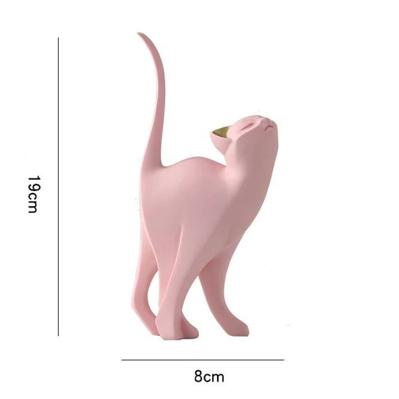 Enchanting Cat Ornament Creative Office Desktop Bedroom Living Room Decoration Room Decoration