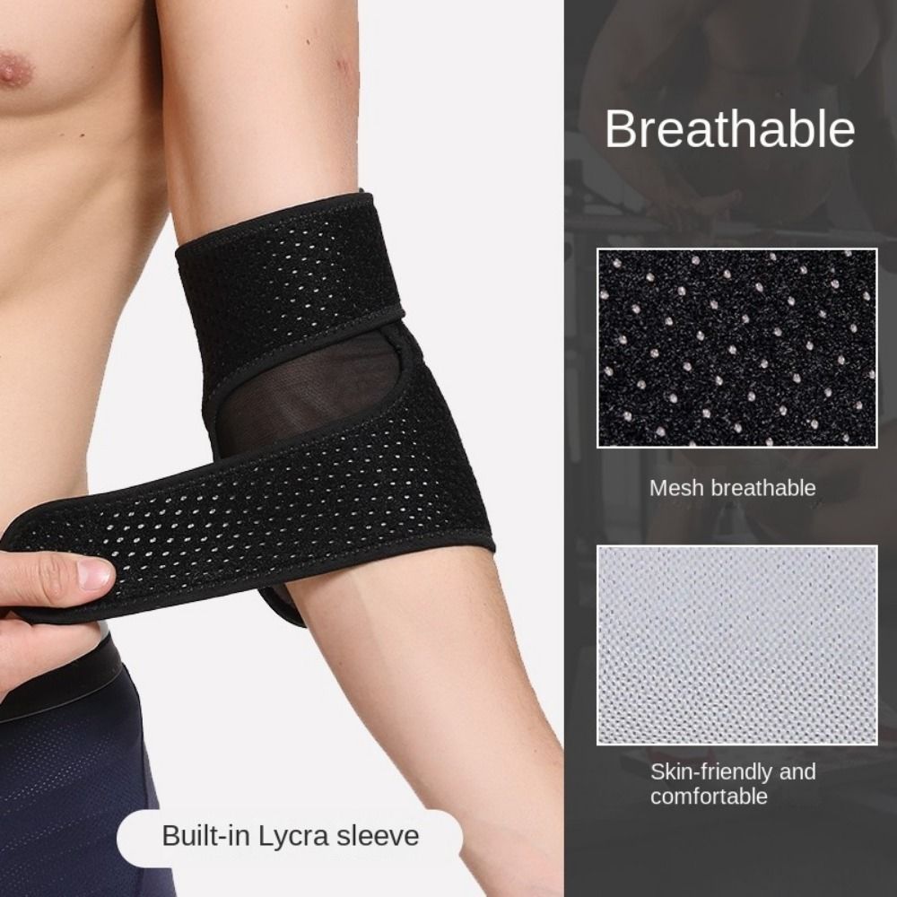 Sports elbow protection men's fitness arm cover arm joint protection warm elbow cover strap protection