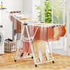 64 Inches Clothes Drying Rack with Height Adjustable Wings-White