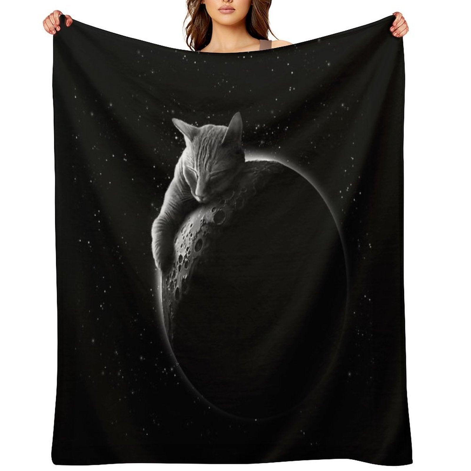 MOONCAT Throw Blanket