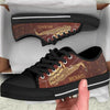 Personalized Saxophone Low Top Sneakers - Best Gift For Saxophone Lovers and Friends - Canvas Sneakers / Black / Women_US6 (EU37)