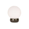 Round Lew's Hardware Oil Rubbed Bronze and Frosted Glass Cabinet Knob