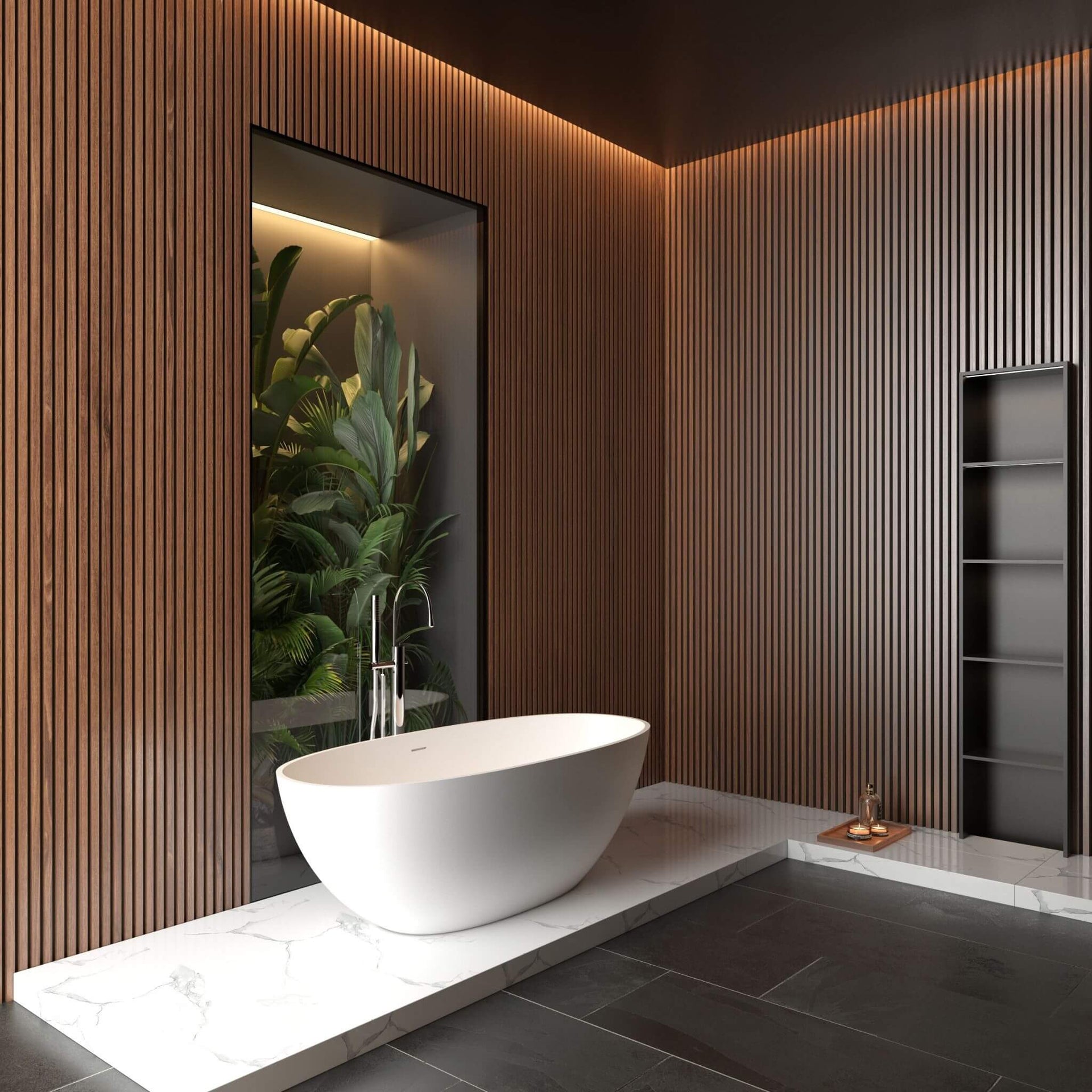 Virella 65-Inch Luxury Freestanding Soaking Bathtub With Overflow And Pop-Up Drain (SAK69451)