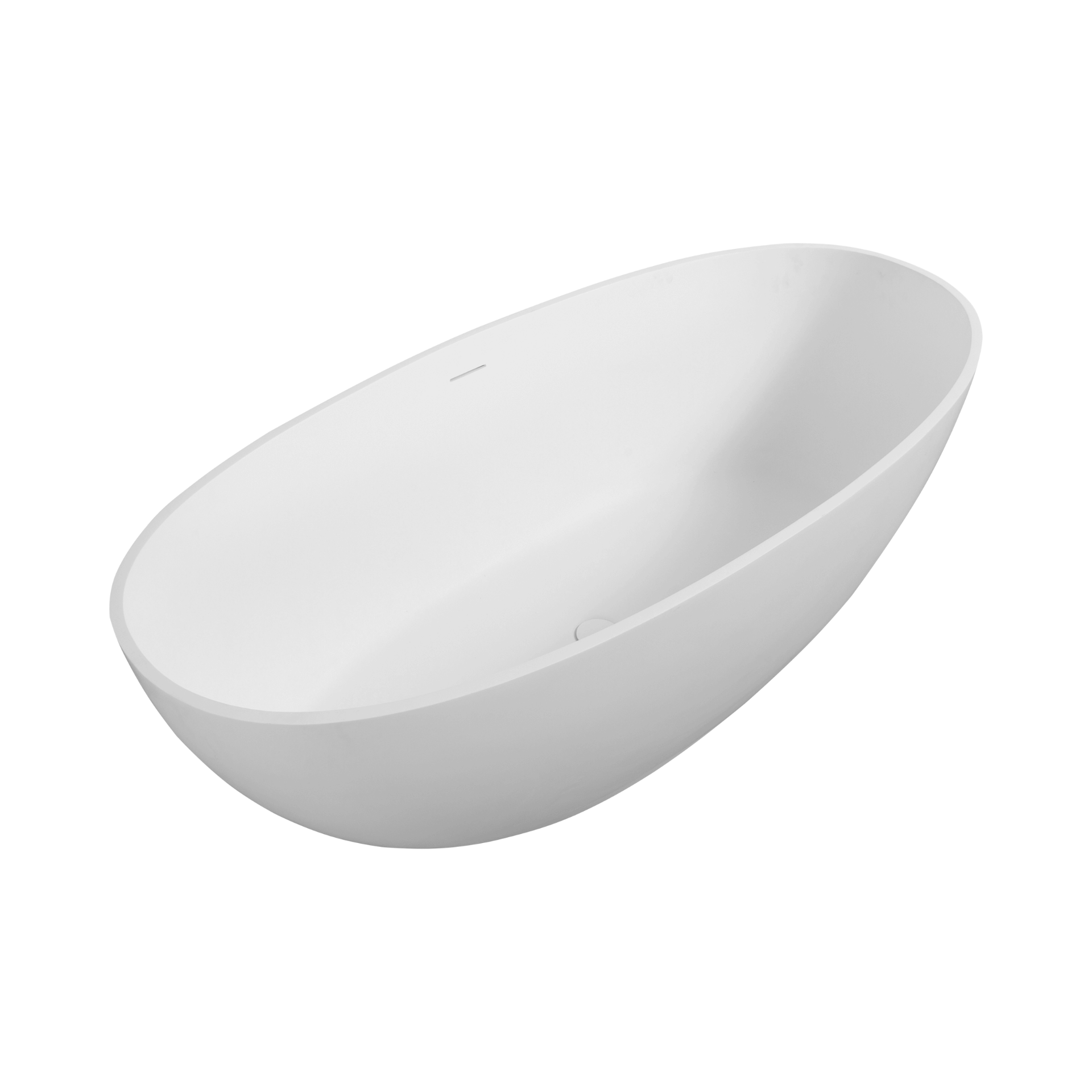 Virella 65-Inch Luxury Freestanding Soaking Bathtub With Overflow And Pop-Up Drain (SAK69451)