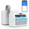 6500 BTU Window AC Unit with WiFi APP Voice Control 24H Timer and Quiet Operation-White