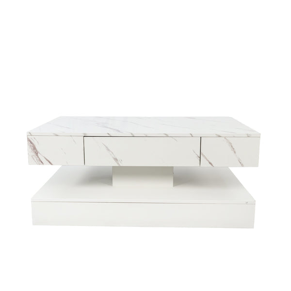 Modern LED Coffee Table with Ambient Lighting for Living Room Contemporary Furniture
