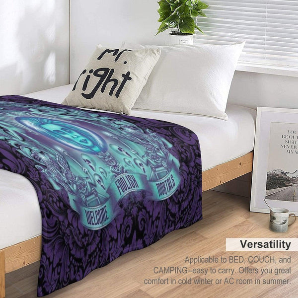 Haunted Mansion Ornate Design Throw Blanket