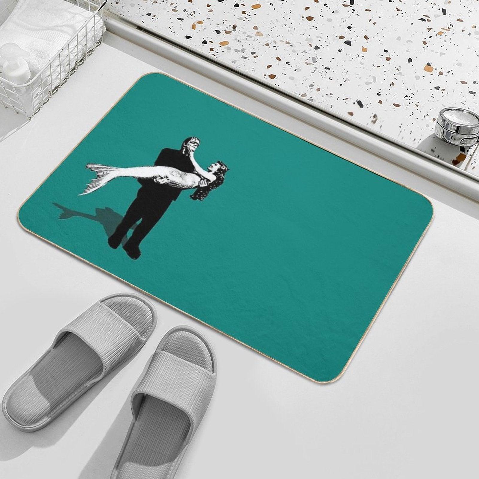 Frankenstein Mermaid Bath Mat