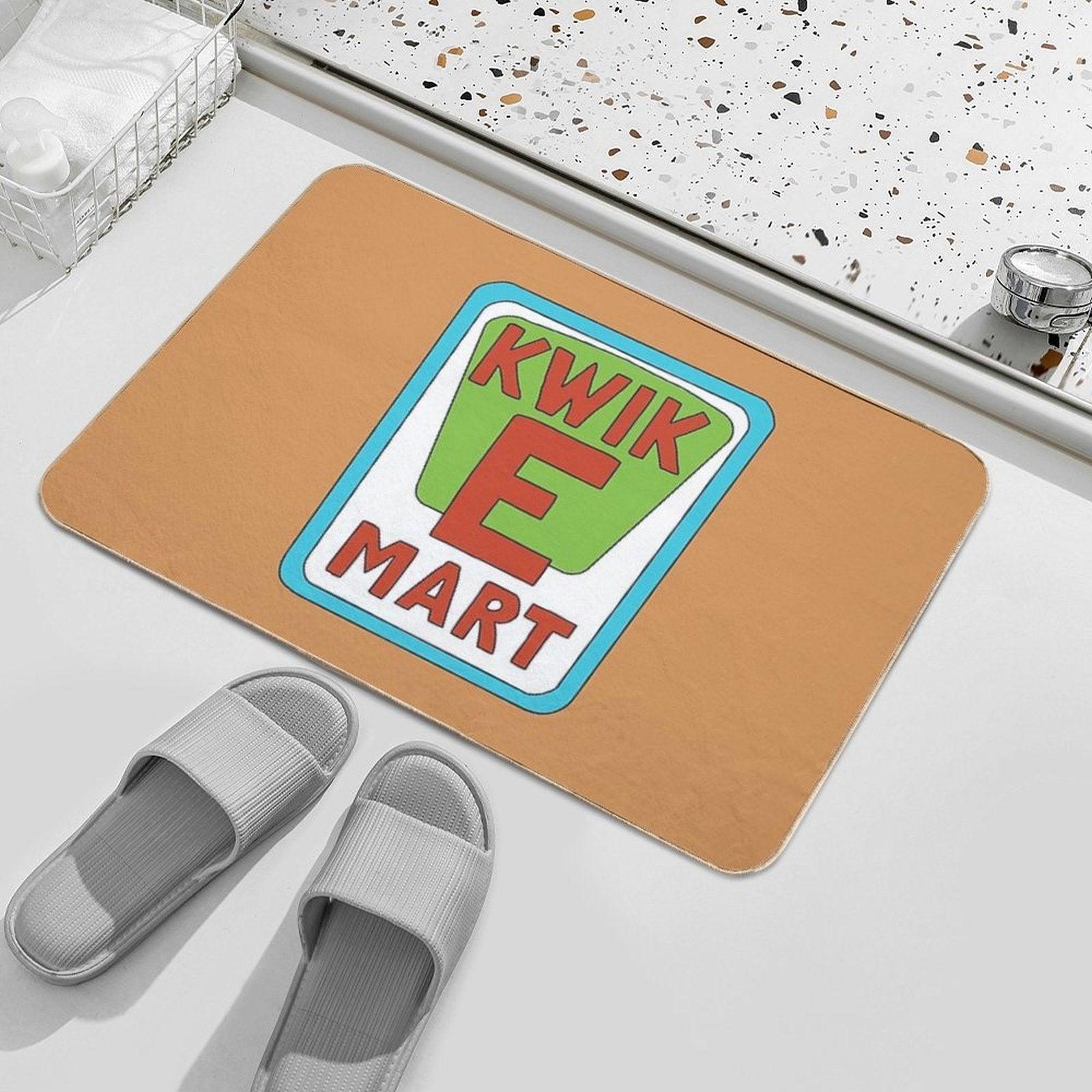 Kwik E Mart Simpsons Logo Bath Mat