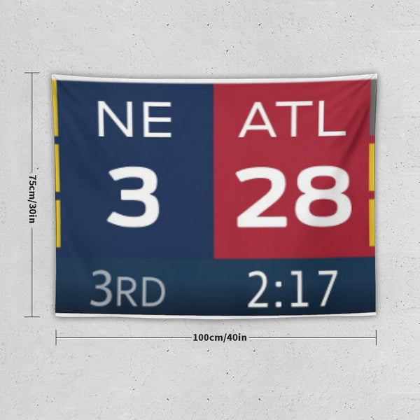 28-3 Patriots-Falcons Tapestry BionZax