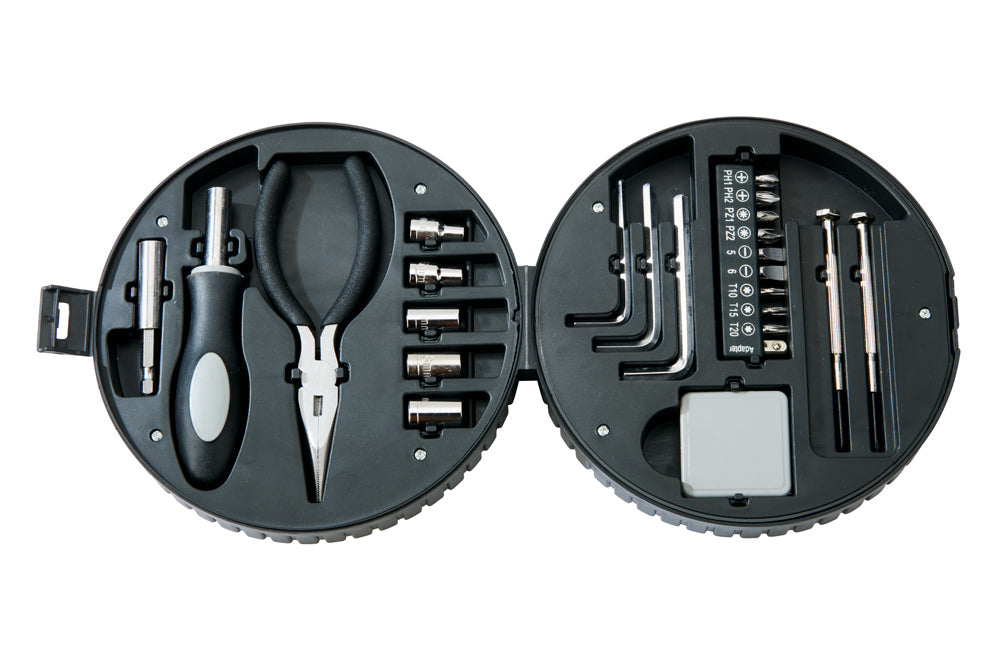 24 Piece Tool Set In Tire 2.25