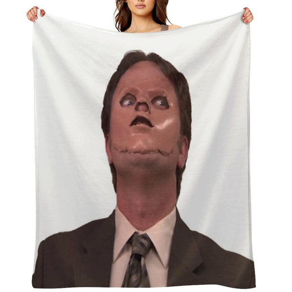 Dwight Schrute - Skin Mask Gift-ready Throw Blanket