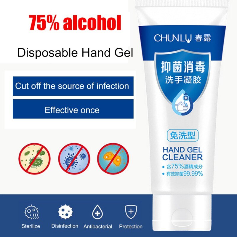 100ML Disposable Hands-Free Water Disinfection Hand Sanitizer 24 Hour Hand No Clean Gel Sanitizer