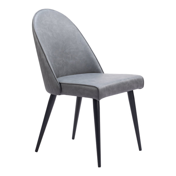 Silloth Armless Dining Chair (Set of 2) Gray