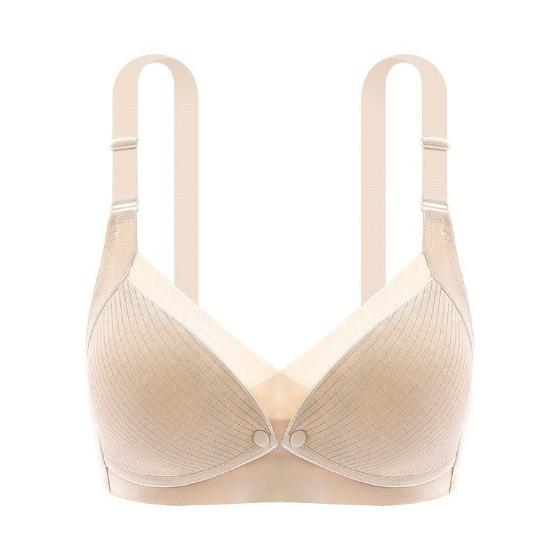 Nursing Underwear Maternity Underwear Front Open Buckle Thin Seamless Bra Cotton Lining Large Size Nursing Bra