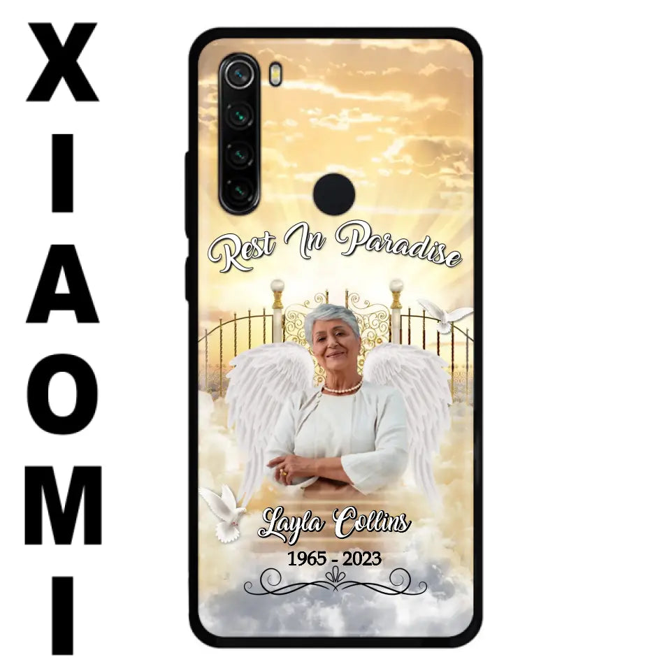 Custom Personalized Rest In Paradise Memorial Phone Case - Upload Photo - Memorial Gift Idea For Family - Case For Xiaomi/ Oppo/ Huawei