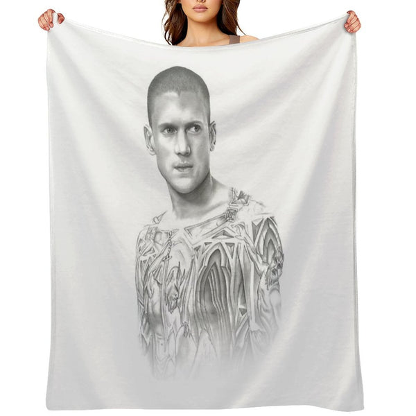 Michael Scofield, Prison Break Fan-art Wrinkle-free Throw Blanket