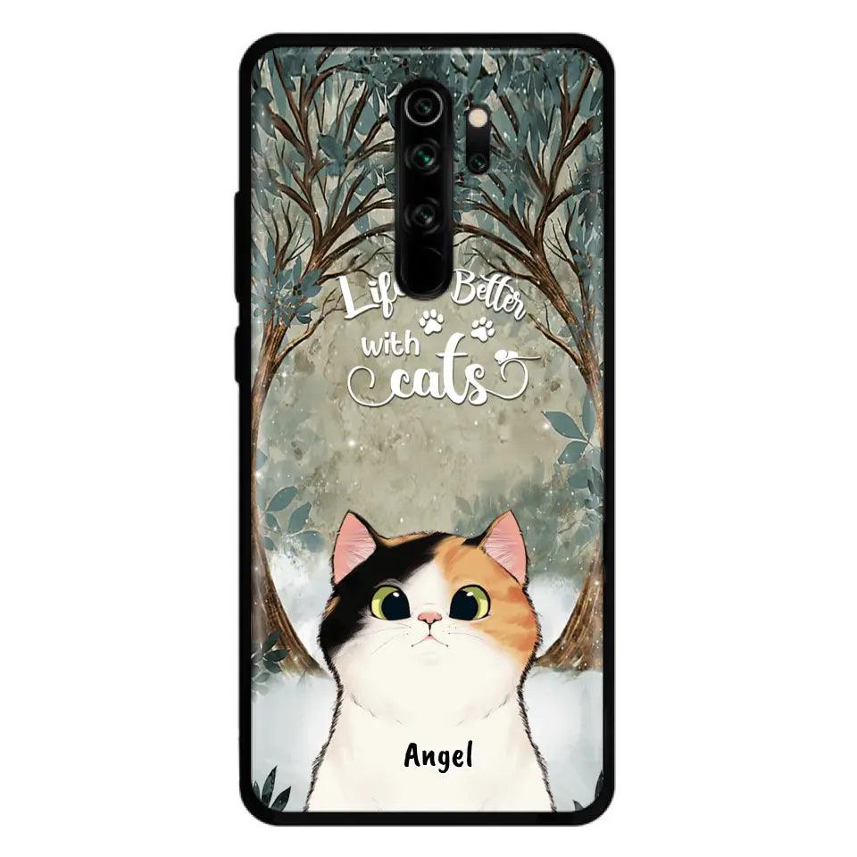 Personalized Cat Phone Case - Up to 6 Cats - Best Gift For Cat Lover - Life Is Better With Cats - Phone Case For  Xiaomi, Oppo And Huawei