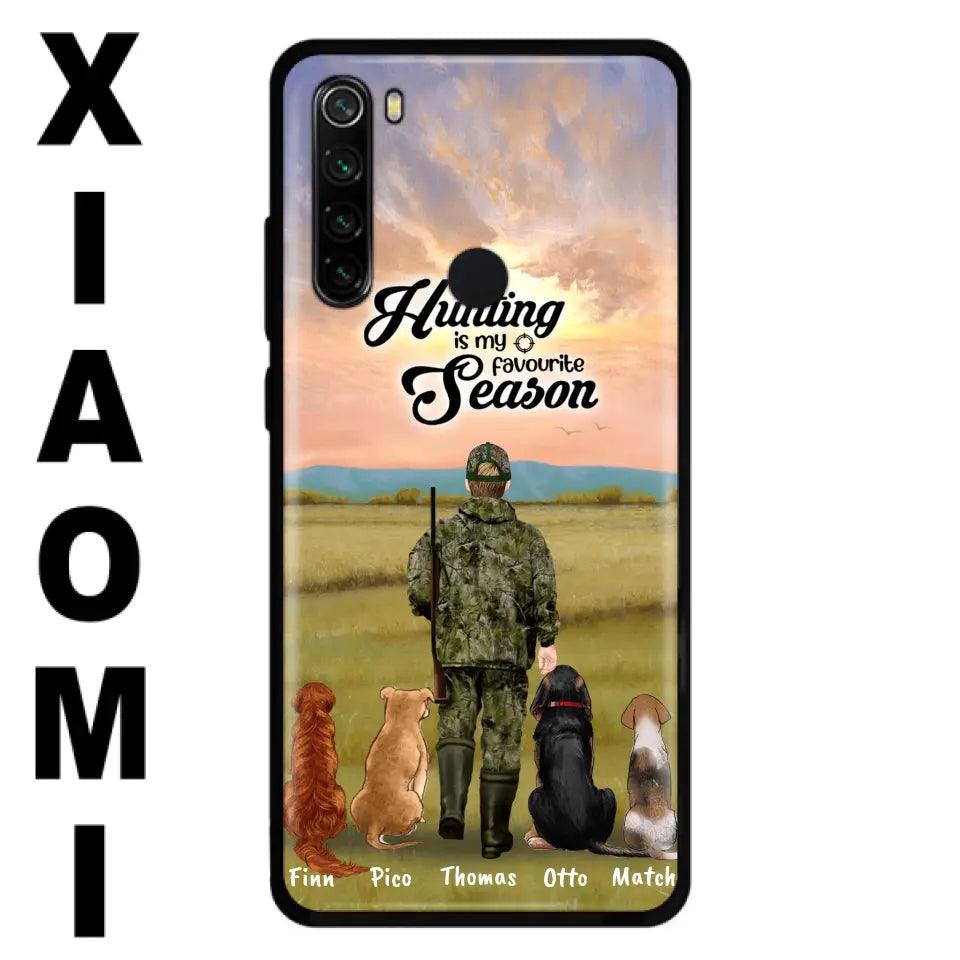 Personalized Hunting Phone Case - Man/Woman With Up to 4 Dogs - Phone Case For Xiaomi, Huawei and Oppo - 4168OK