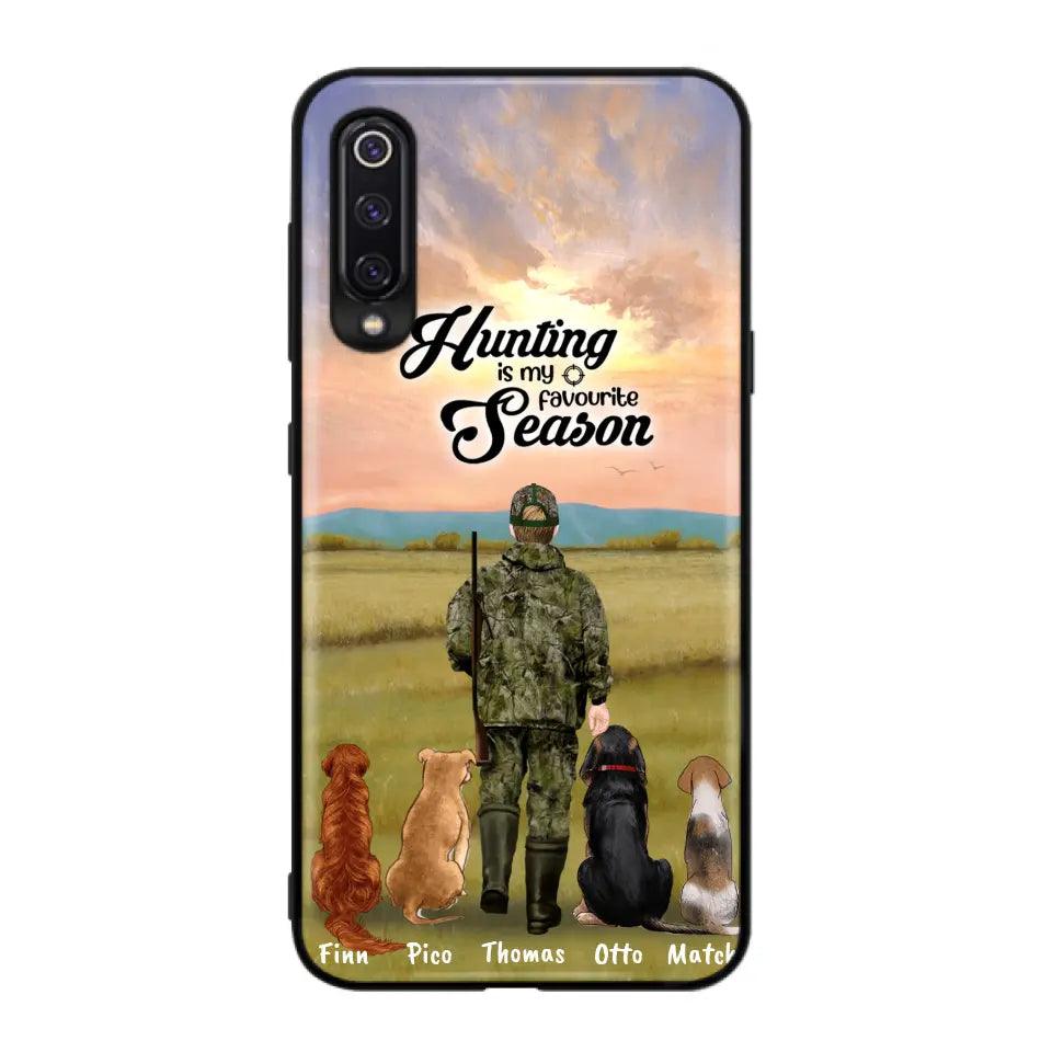 Personalized Hunting Phone Case - Man/Woman With Up to 4 Dogs - Phone Case For Xiaomi, Huawei and Oppo - 4168OK