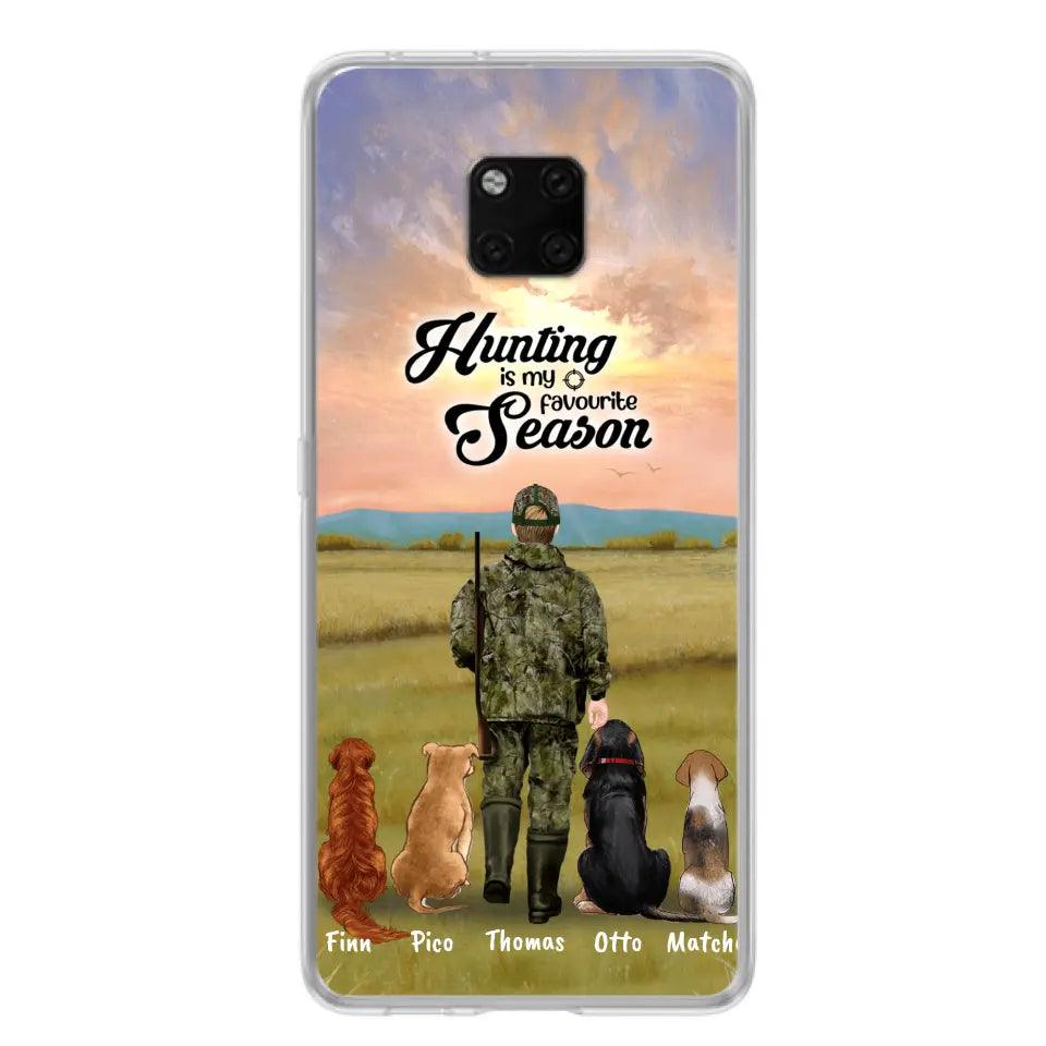 Personalized Hunting Phone Case - Man/Woman With Up to 4 Dogs - Phone Case For Xiaomi, Huawei and Oppo - 4168OK