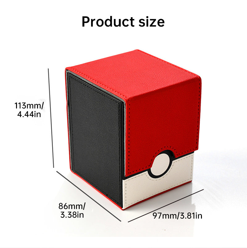 2025 New! Large - capacity Patchwork Windowed Vertical Card Box, 100+ Double - sleeved Cards