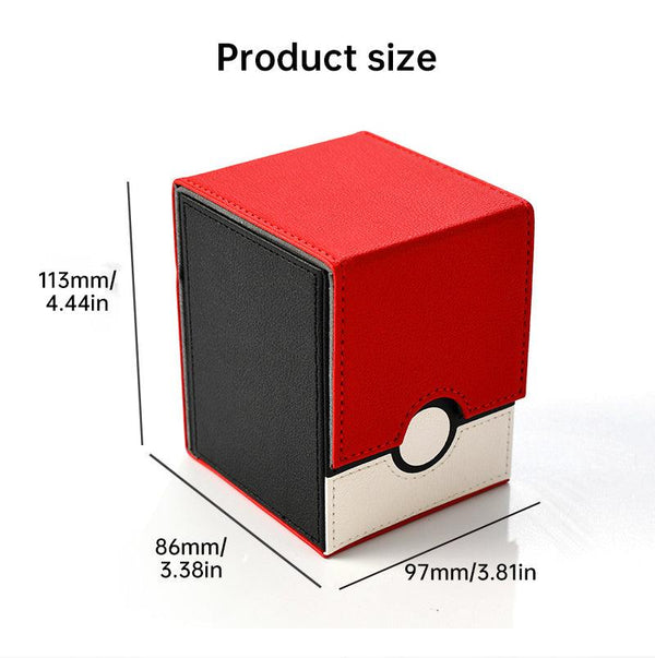 2025 New! Large - capacity Patchwork Windowed Vertical Card Box, 100+ Double - sleeved Cards