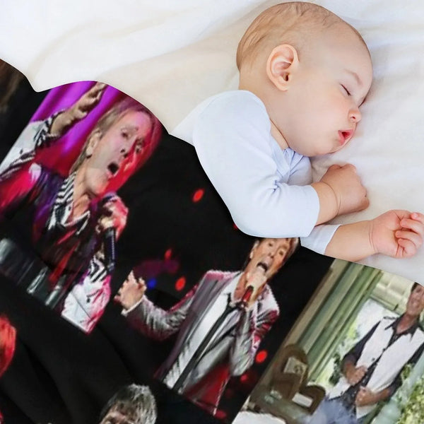 Cliff Richard Photo Collage Throw Blanket