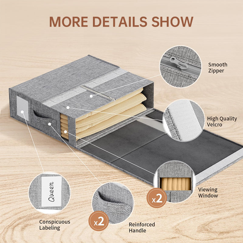 Compact Foldable Storage Cubes for Linens, Towels & Bedding Essentials