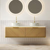 DIPA 60" Bathroom Vanity & Sinks, Floating Plywood Storage Cabinet