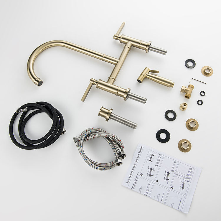 European Style Full Brass Golden Basin Faucet